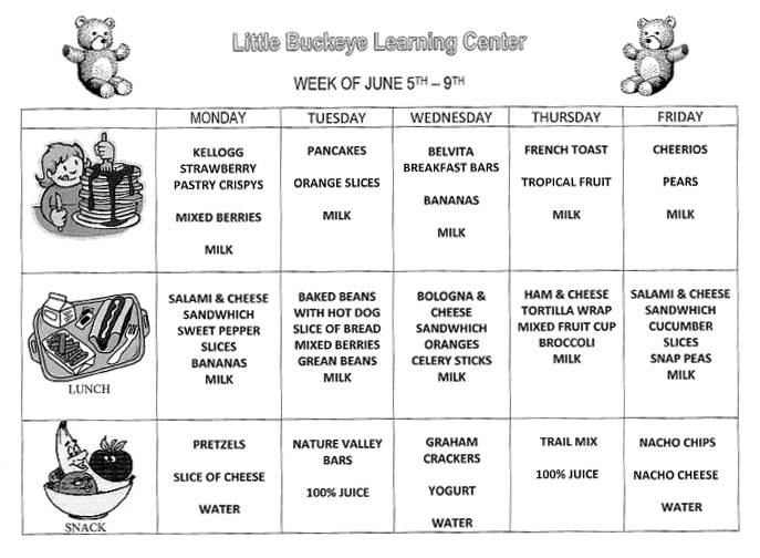 Little Buckeye Learning Center - Food and Nutrition